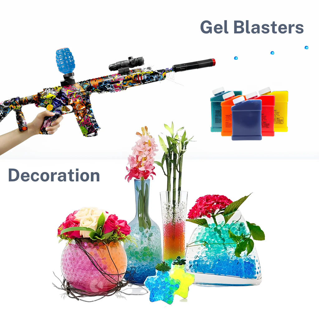 Gel Blaster Gun – Billes Colorées pour Pistolet à Orbeez Balls - Fusil Billes de Gel - FunBlasters
