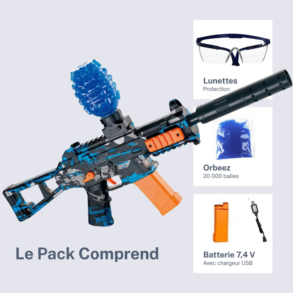 Gel Blaster Gun UMP45 – Pistolet à Orbeez Balls - Fusil Billes de Gel - FunBlasters